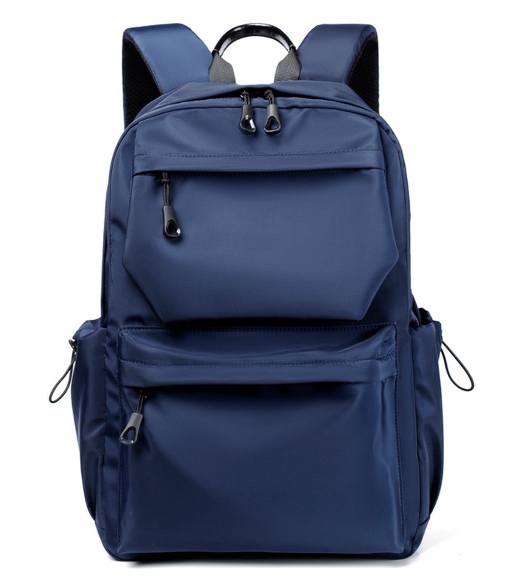 YAGXIG Heren Business Rugzak - Studentenrugzak - Laptoptas - Geschikt voor school, werk en reizen - Geschikt voor een 14-inch laptop, lichtgewicht en duurzaam (Blauw)