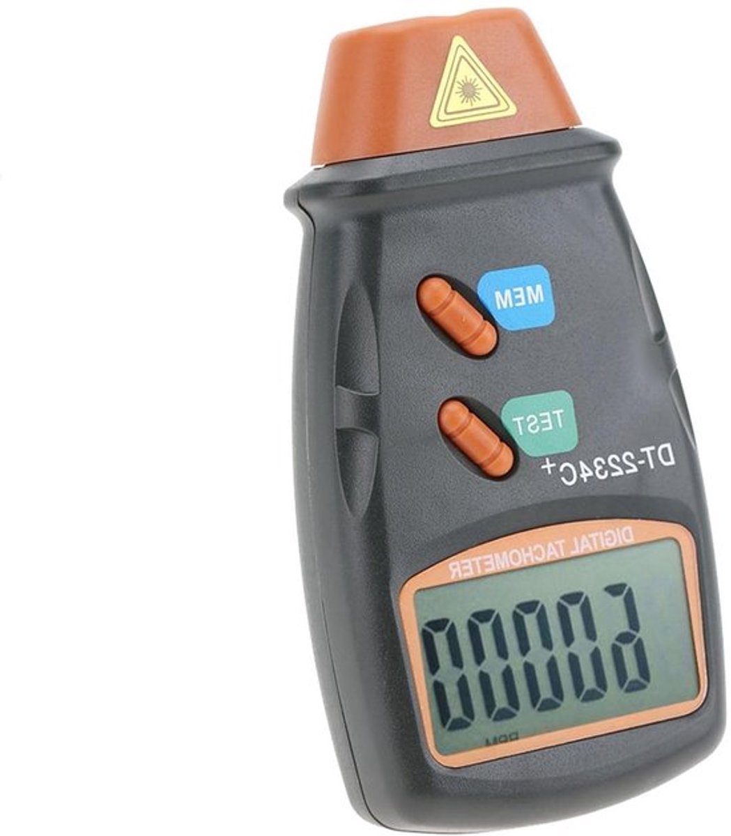 Digitale Tachometer voor Contactloze Metingen van Snelheid en Vermogen van Kleine Motoren met LCD Scherm