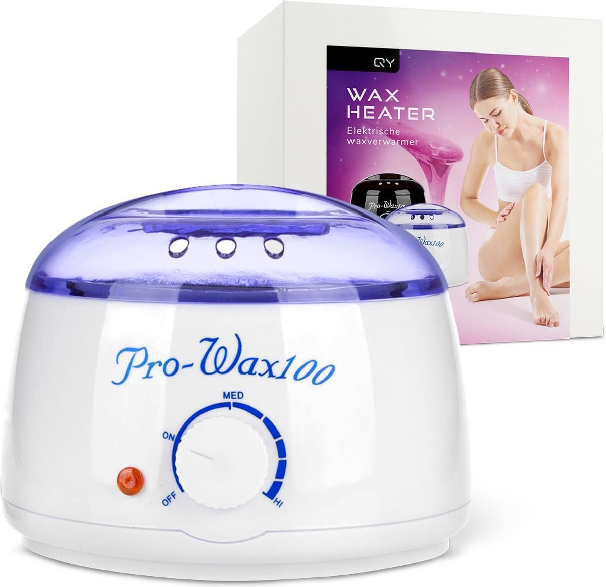 SnelShoppen - Wax apparaat voor ontharing - Waxverwarming - Wit - Geschikt voor alle soorten wax - Eenvoudig in gebruik - Instelbare temperatuur - Mak