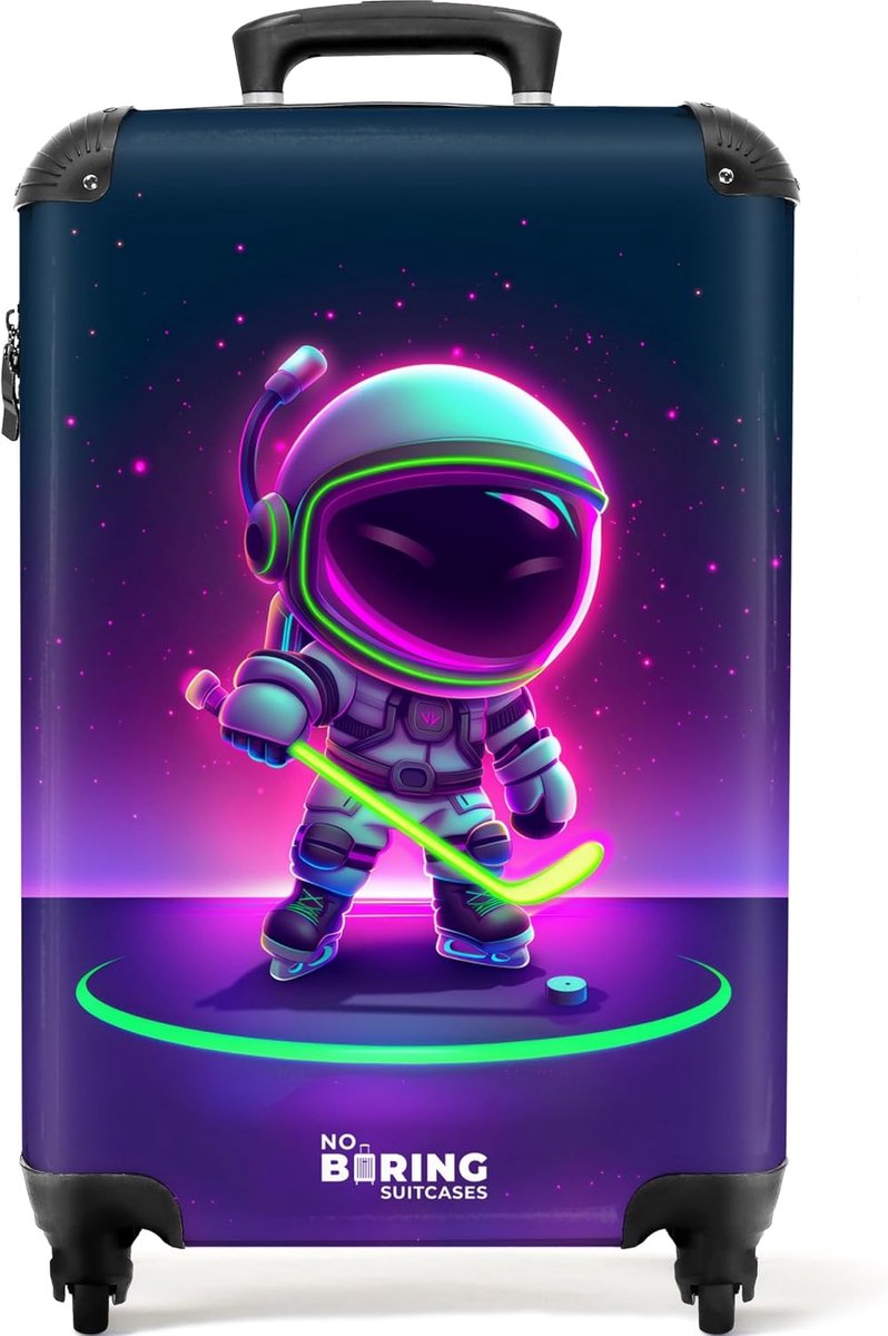 Kinderkoffer 55x35x20cm - astronaut - lichtgewicht - ideaal voor reizen - ShopVlot