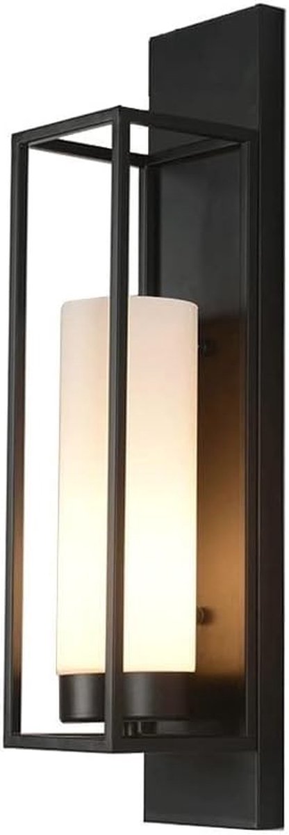 Industriële Wandlamp - Boerderij Wandlamp - Binnenverlichting Creëren - Rechthoekig Metalen Design - 13 cm Breed - Donker