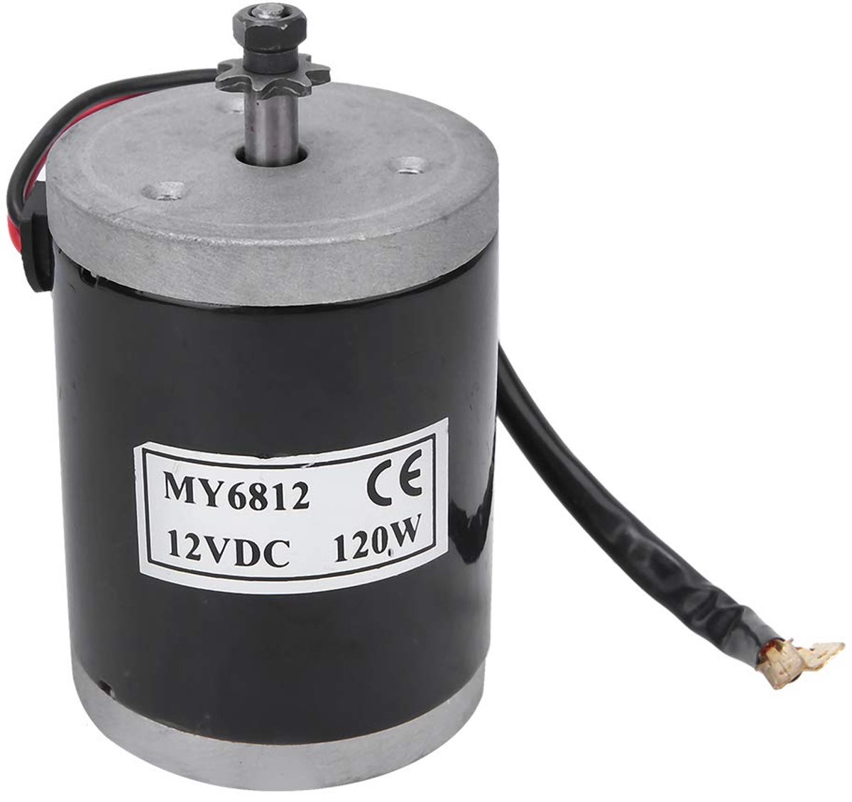 SnelShoppen - Bürstenmotor 12V 120W Motor Kit met Riemenscheibe voor Elektroroller Elektrisch Fiets Hoogwaardige Aluminium Motoren