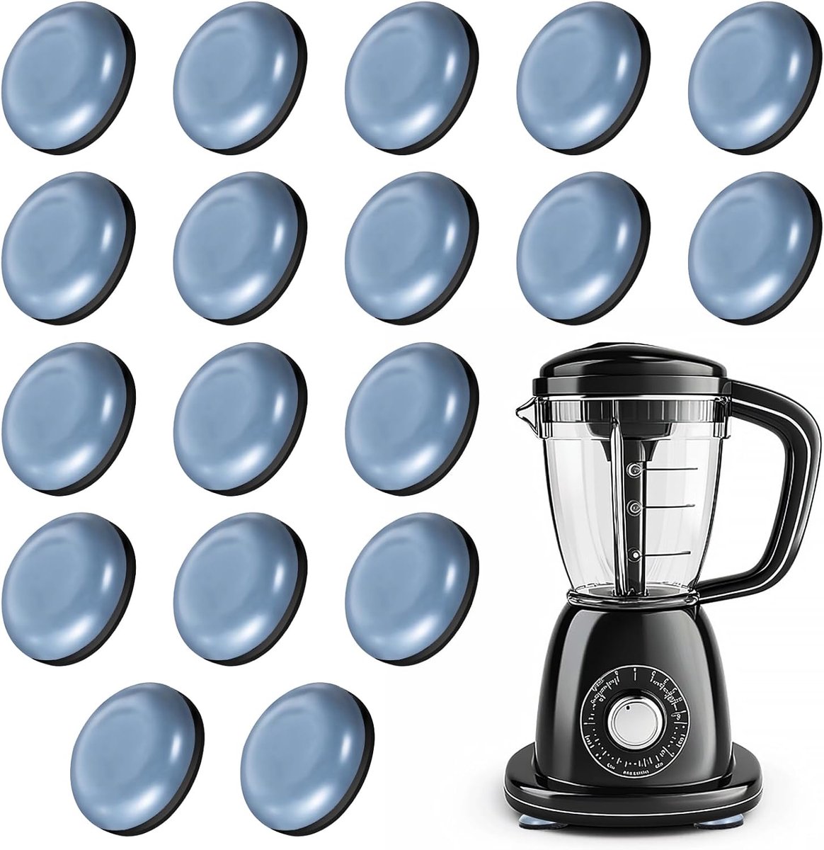 SnelShoppen - Glijplank voor Keukenapparaten, Onzichtbare Glijders, Zelfklevend, PTFE, Geschikt voor Koffiezetapparaat, Mixer, Keukenmachine, Heteluch