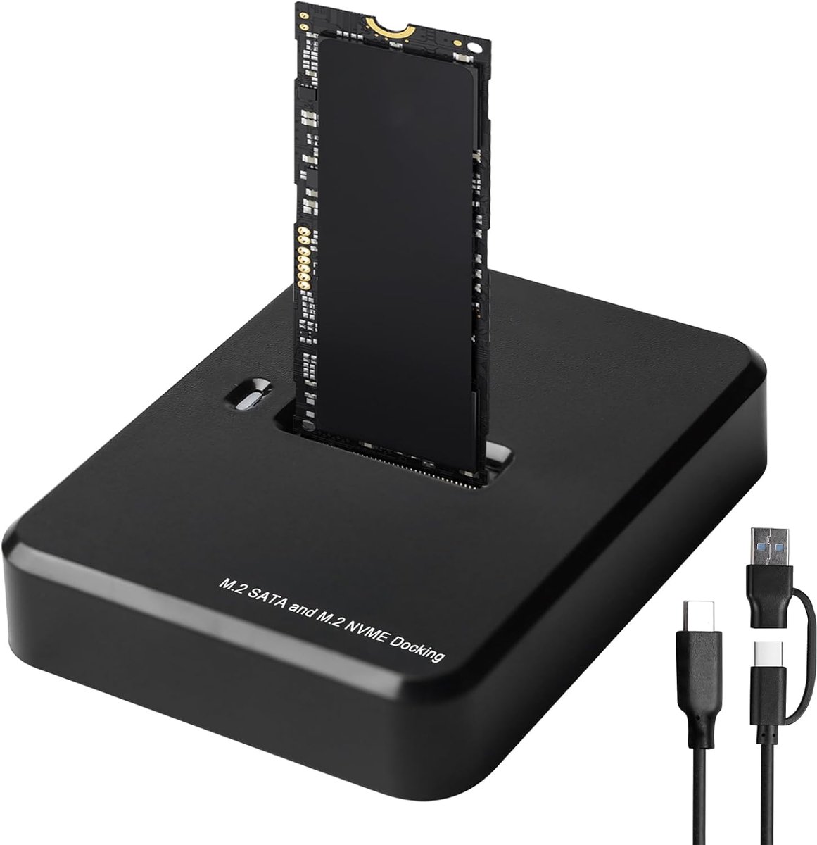 Dockingstation voor Harde Schijven, M.2 NVME & SATA, USB 3.1 Gen2, Dual Protocol voor 2230 2242 2260 2280 SSD, Compatibel met Windows/Mac OS