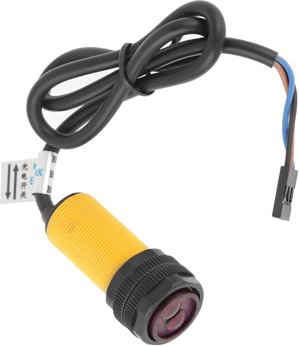 SnelShoppen - Infrared Vermijdingssensor Schakelaar voor Obstakels, Instelbaar van 3-80cm, 5VDC, 18mm Diameter, 1.77 inch Sensorlengte, Perfect voor E