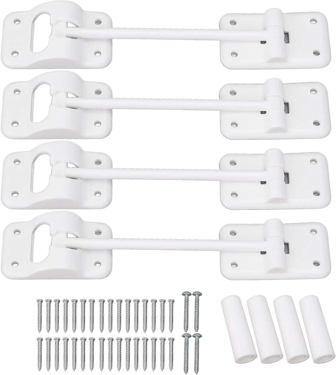 Deurhouder T-Stijl - Deurvastzetter Caravan - Voertuig Externe Beveiliging - Weerbestendige ABS Constructie - 1524 cm - Wit