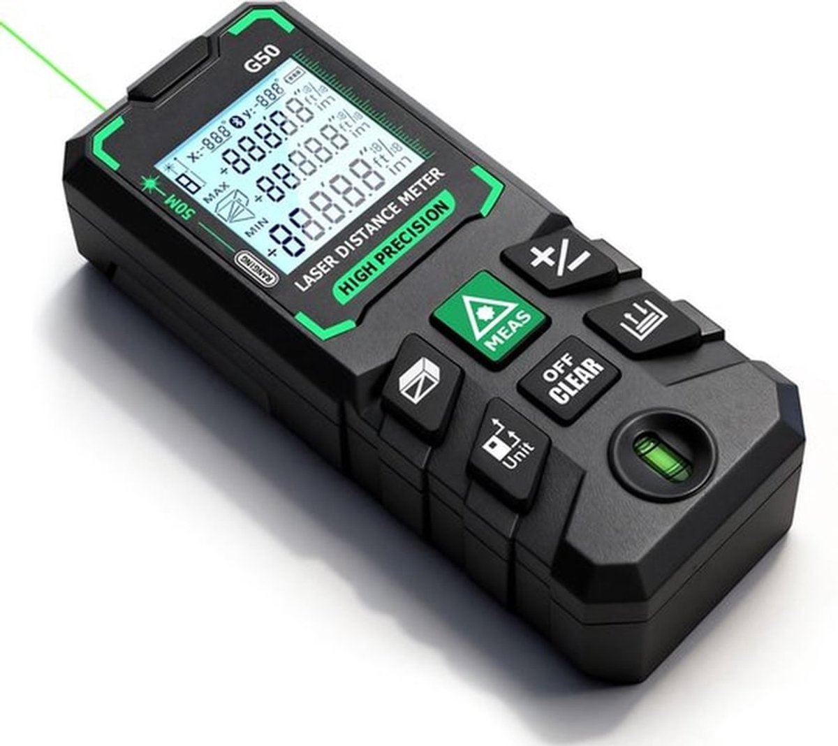 Afstandsmeter Digitale Gradenboog 50 m - Multifunctioneel - Afstandsmeter Digitaal - Afstandsmeter Laser - Precisie - Gebruiksvriendelijk