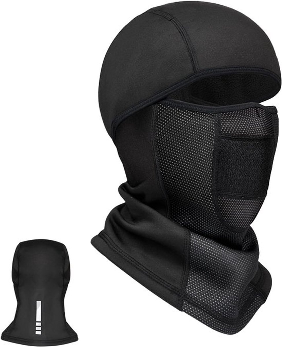 Winterbalaclava voor buitenactiviteiten - Ademend, waterdicht en winddicht fleece masker voor fietsen en motorrijden - Universele maat XL
