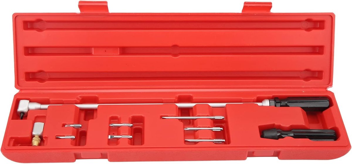 SnelShoppen - 10 Stuks Carburetor Afstel Sleutelset 90 Graden Bevel Schroevendraaier Motor Afstelling Tool Universeel voor ATV UTV Snowmobile