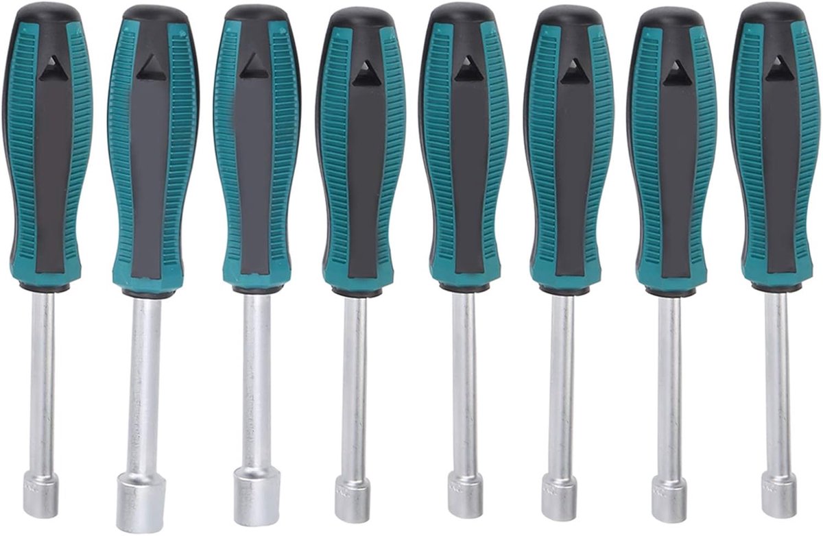 SnelShoppen - 8-delige Hex Socket Driver Set - Stevige Allen Schroevendraaiers met Non-slip Handvat - Hoogwaardige Staal - Ideaal voor Thuiswerk en Pr