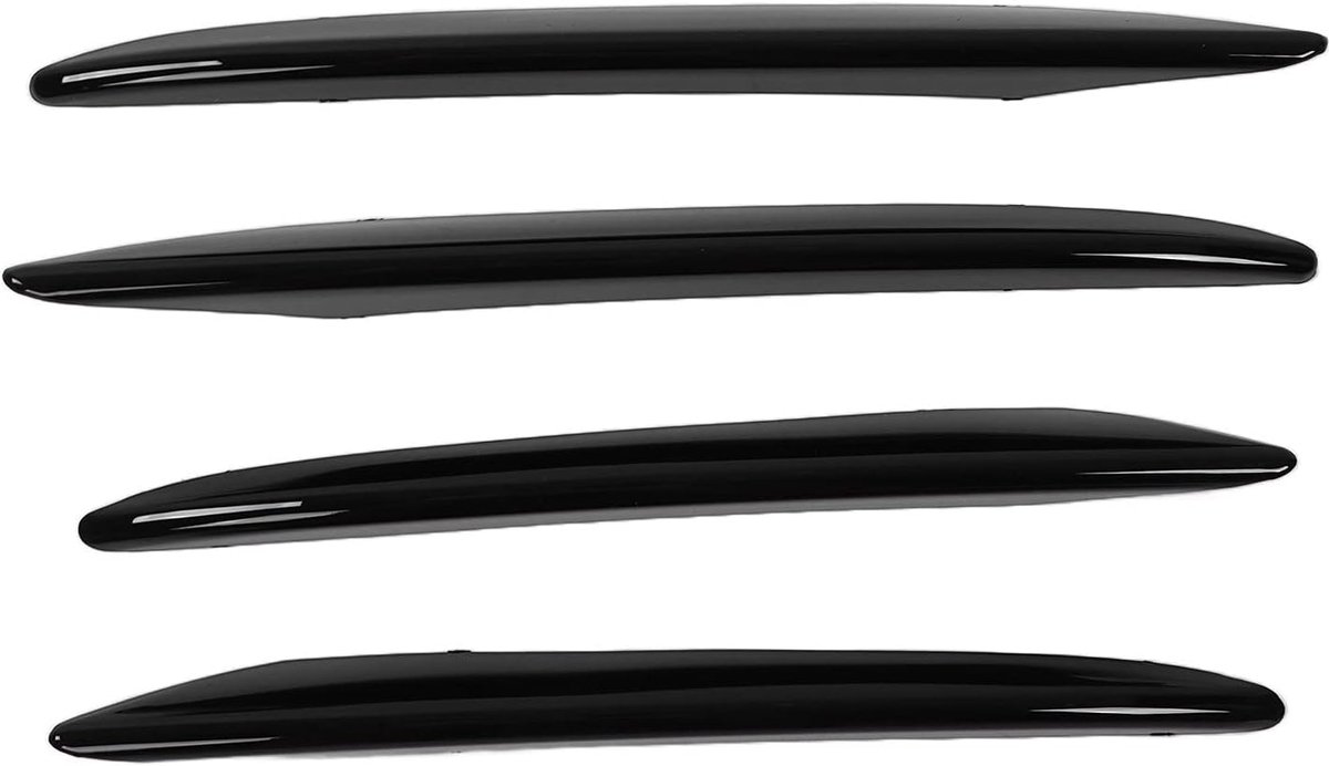 SnelShoppen - Car Bumper Lip Splitter, Voorbumper Canard Fin Grille Trim Vervanging voor Mercedes E-Class W213 AMG Line 2016-2020, Hoogwaardige ABS Ma
