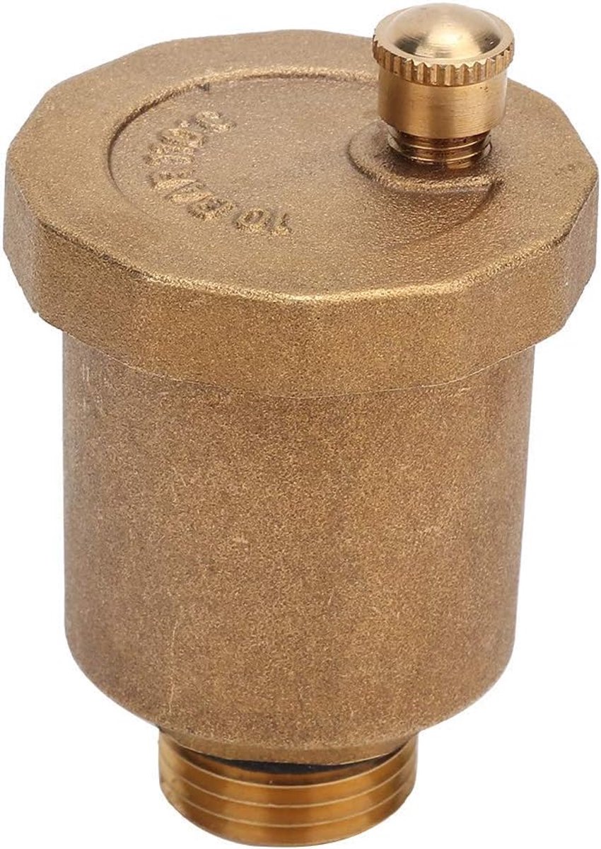 SnelShoppen - Automatische Messing Ventiel G1/2 Inch Mannelijk Draad, Hoge Temperatuur Weerstand, Roestbescherming en Betrouwbare Afsluiting voor Huis