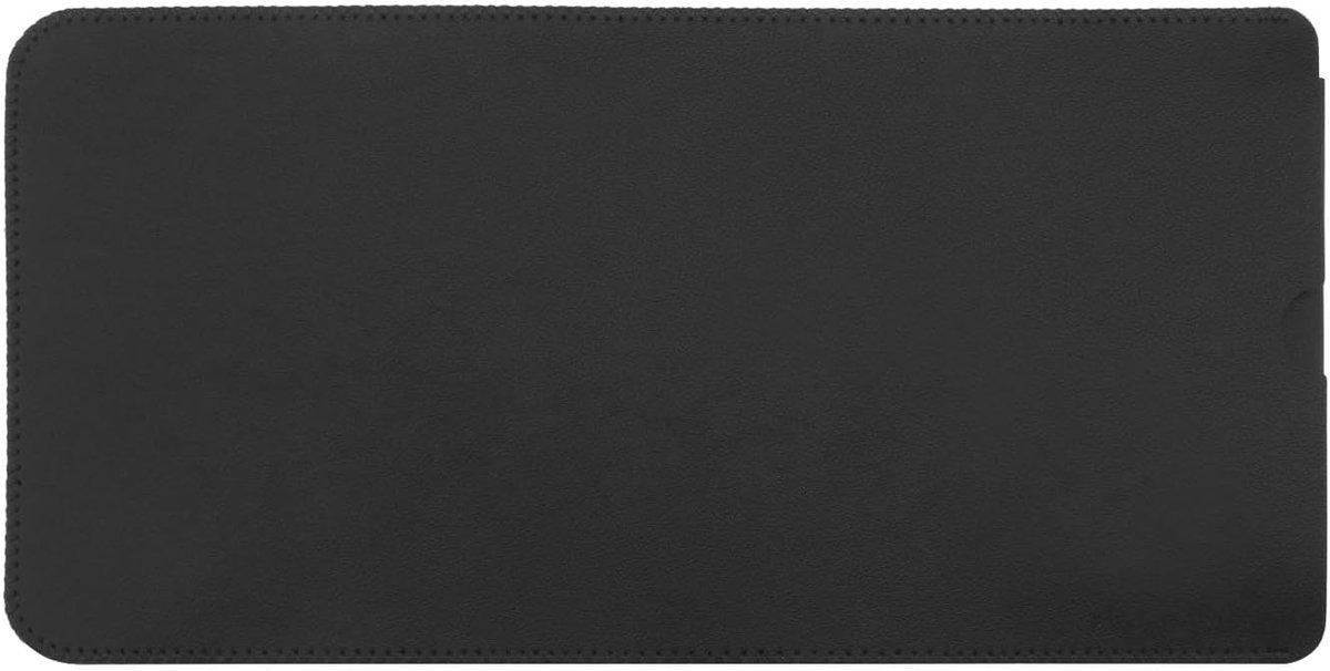 SnelShoppen - Keyboard Sleeve voor Logitech K380 Draadloze Bluetooth Toetsenbord PU Leer Beschermhoes Dust Cover Tas 30x15cm Zwart