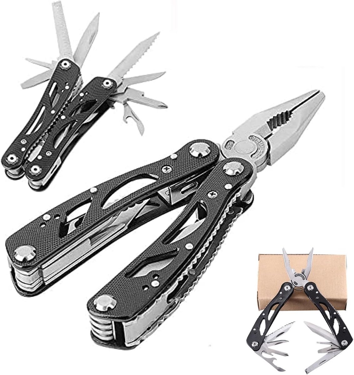 Multifunctionele Tool Bar - Vouwbare RVS Pliers - Voor Buitenactiviteiten - Ideaal voor Kamperen - ShopVlot