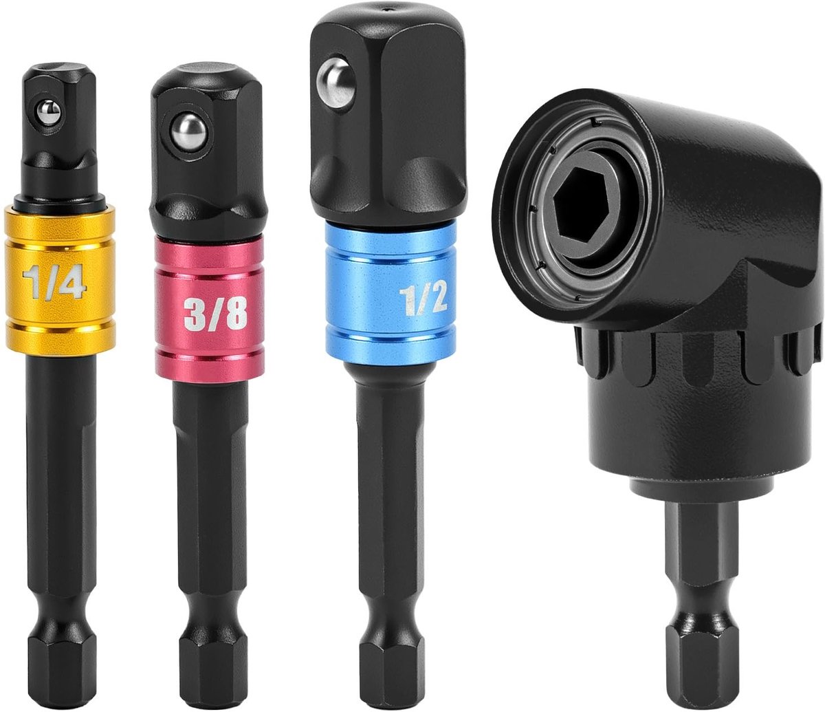 Solidchoice - 105° Haakse Schroevendraaieropzetadapter voor Accuschroevendraaiers