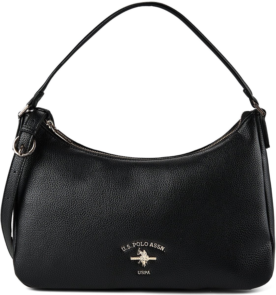 U.S. POLO ASSN. schoudertas Stanford Hobo Bag Black zwart
