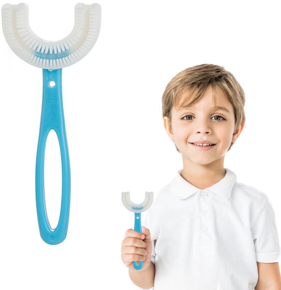 Solidchoice - Set van 2 U-vormige Kindertandenborstels