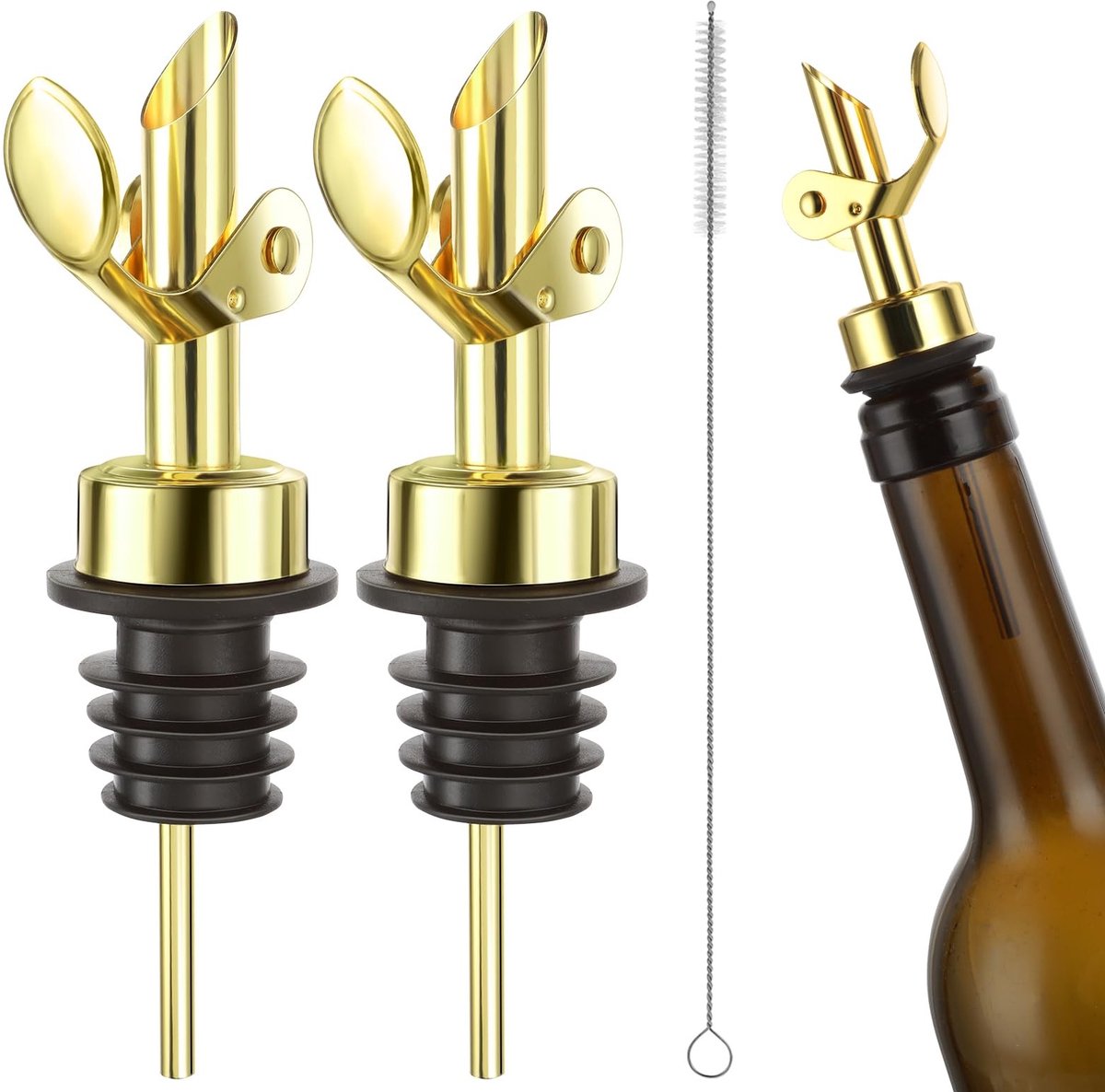 Solidchoice - Set van 2 Liqueur Flessen Gieters met Zelfsluitend Ontwerp