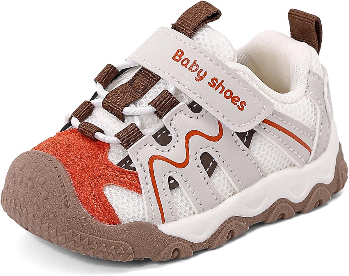 MASOCIO Baby shoes for boys and girls, first steps with soft non-slip rubber sole - ShopVlot