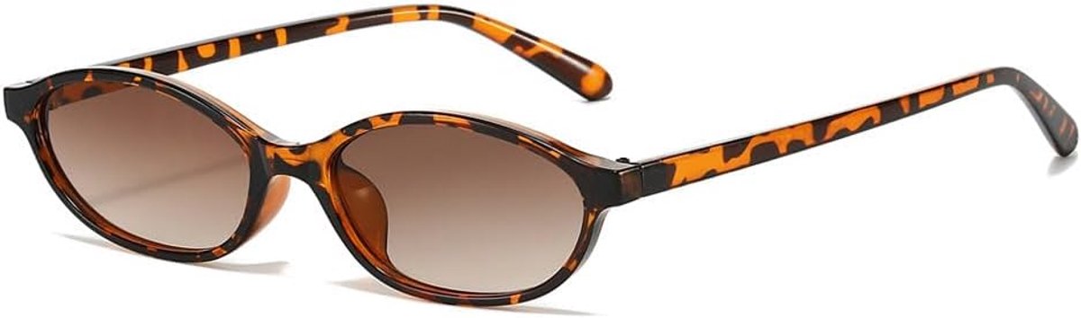 Retro Oval Sunglasses 90s Fashion Narrow Glasses Sunglasses for Men and Women - ShopVlot