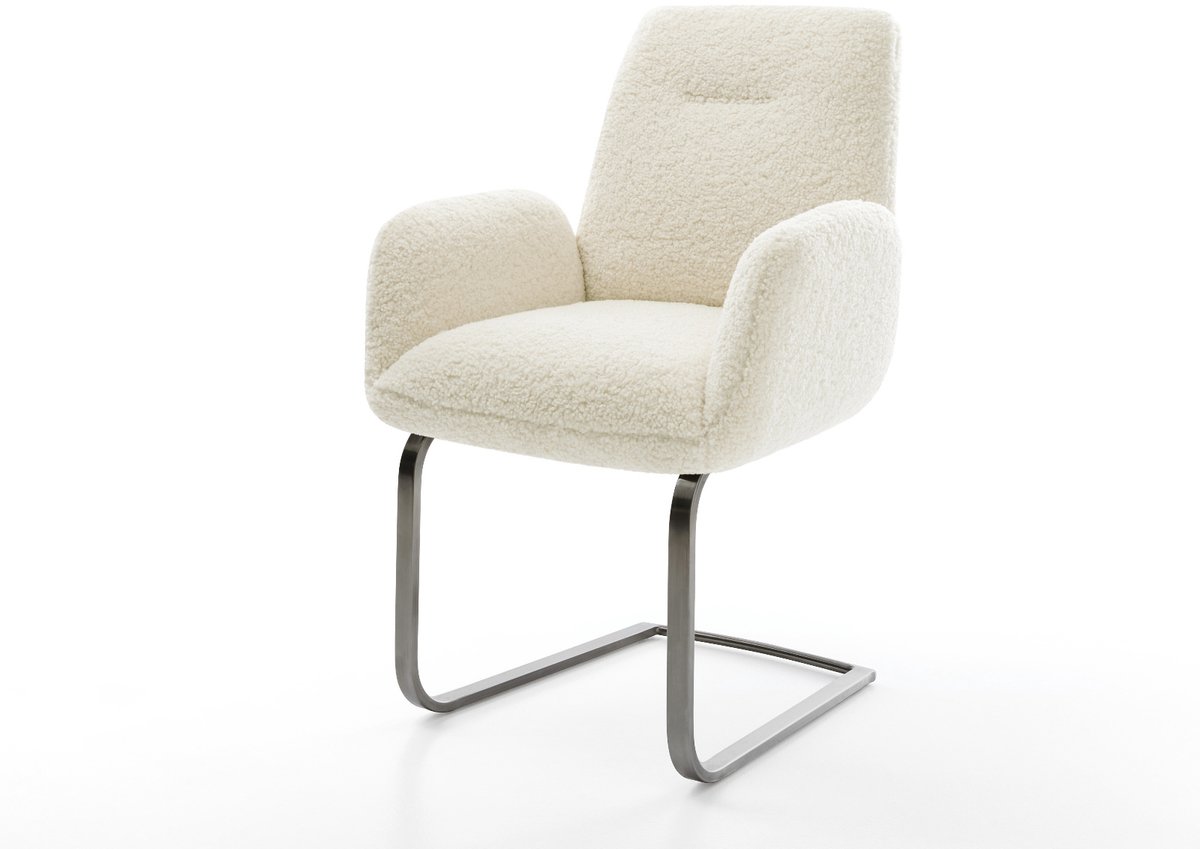 Sledestoel Zoa-Flex sledemodel vlak grafiet teddy beige pocketveer kern