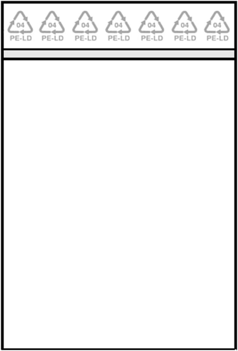 Resealable Bags, Small, Large, Set, PE, 100 Pieces, 100 x 150 mm - ShopVlot