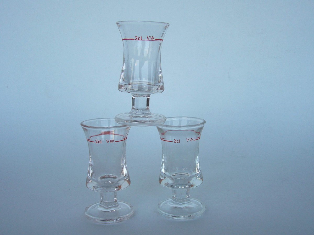 Solidchoice - Stamper Set van 12 Borrelglaasjes 2cl