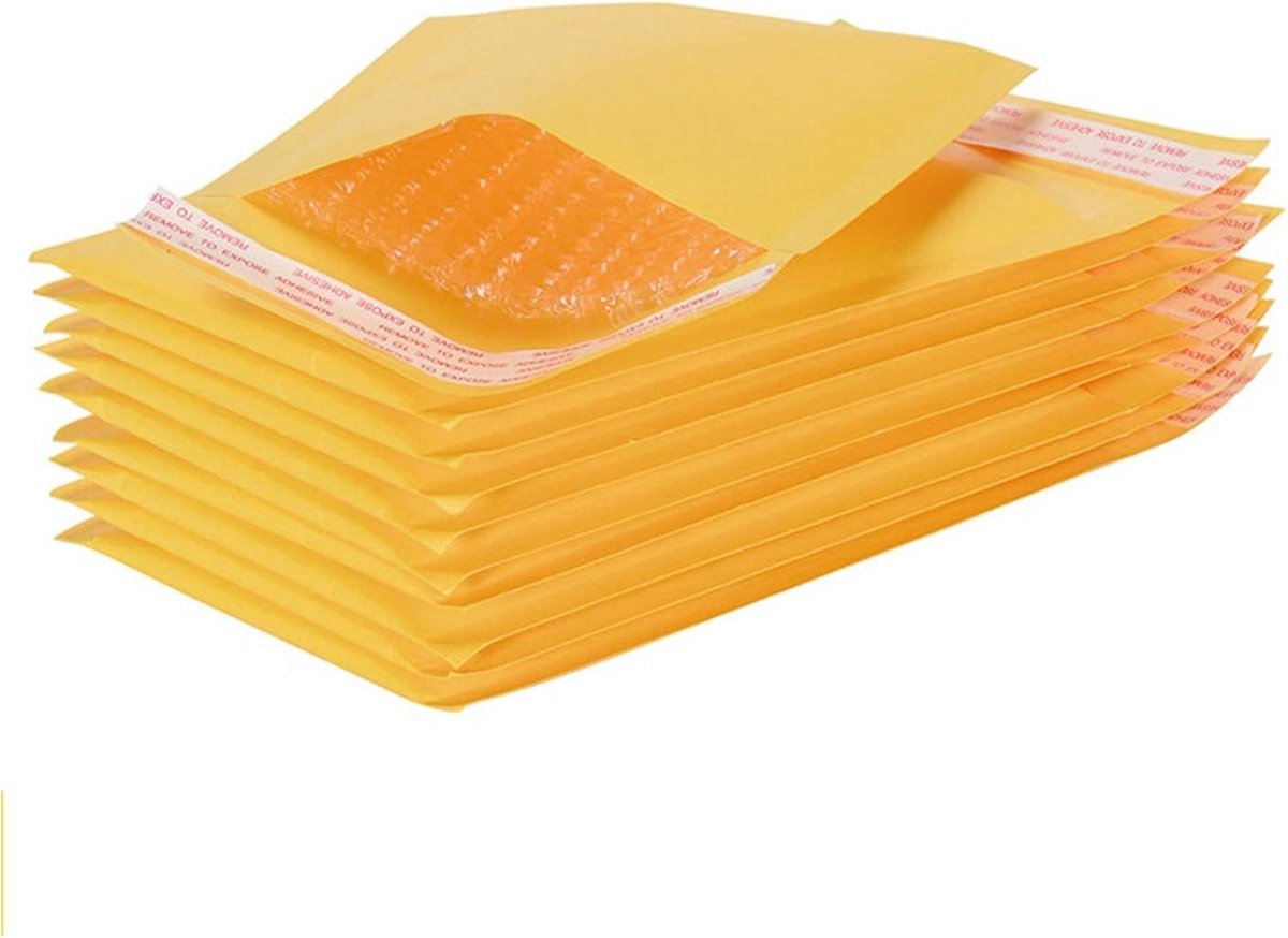 Bubble Enveloppen - A5 - 18 x 23 cm - Gewatteerde Verpakking met Zelfsluitende Sluiting - Voor Thuis en Zakelijk Gebruik
