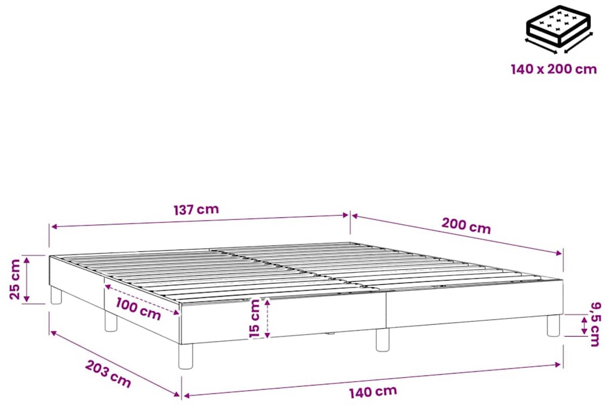 vidaXL vidaXL Boxspring Bed - afbeelding 2