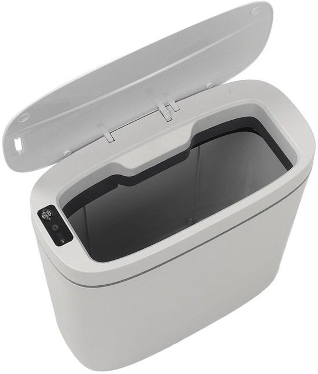 Automatische Prullenbak met Bewegingssensor, 3 Instellingen, Grote Capaciteit van 14 Liter, Ideaal voor Keuken en Badkamer, Hygiënisch en Handenvrij Gebruik