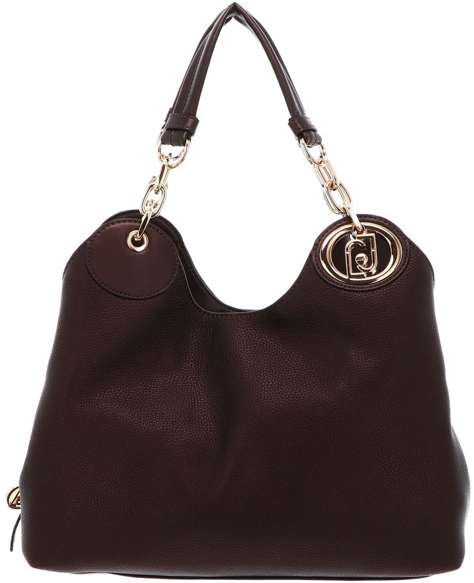 LIU JO handtas schoudertas Faiza ECS Satchel T. Moro Met. donkerbruin