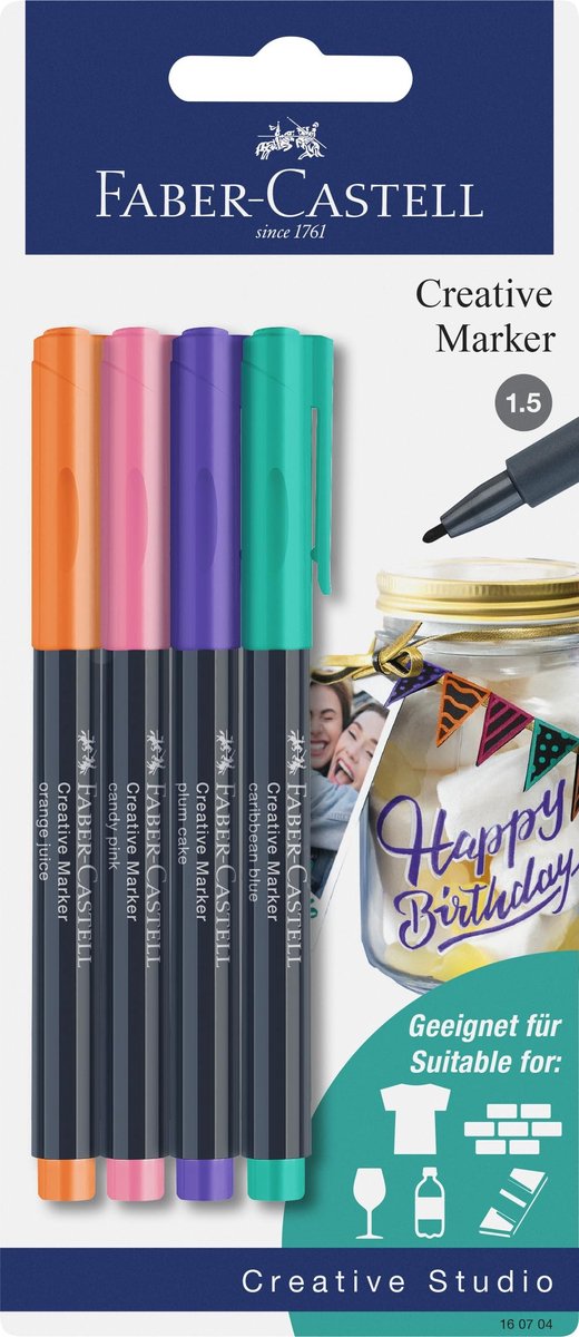 Solidchoice - Creatieve Marker Set - 4 Permanente Markers