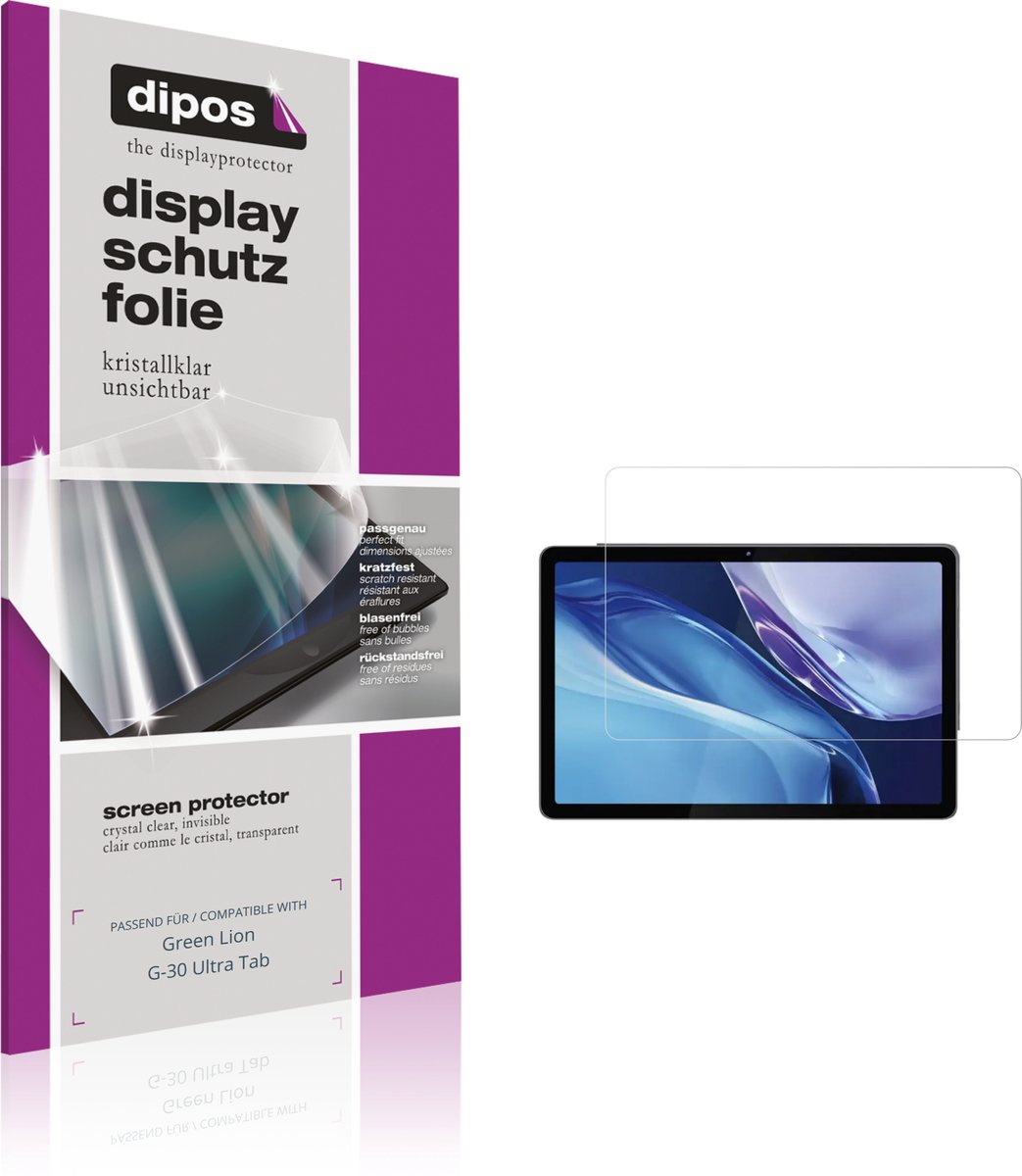 dipos – 2x Beschermfolie geschikt voor Green Lion G-30 Ultra Tab | Krasbestendige & heldere Screenprotector Ultra-Thin