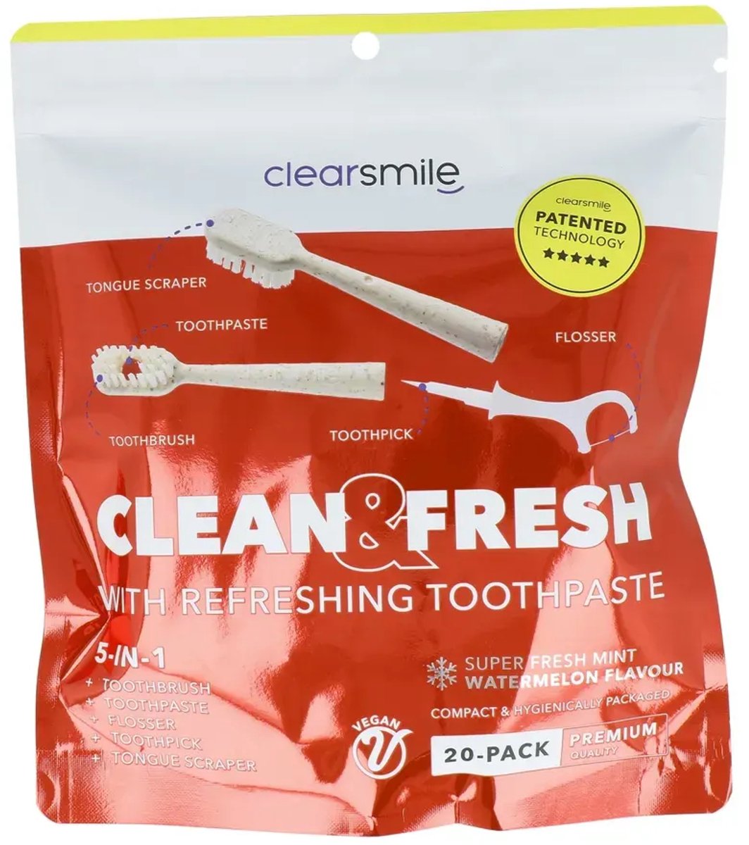 Clearsmile 5-in-1 Toothbrush Pink Clean & Fresh - Watermeloen