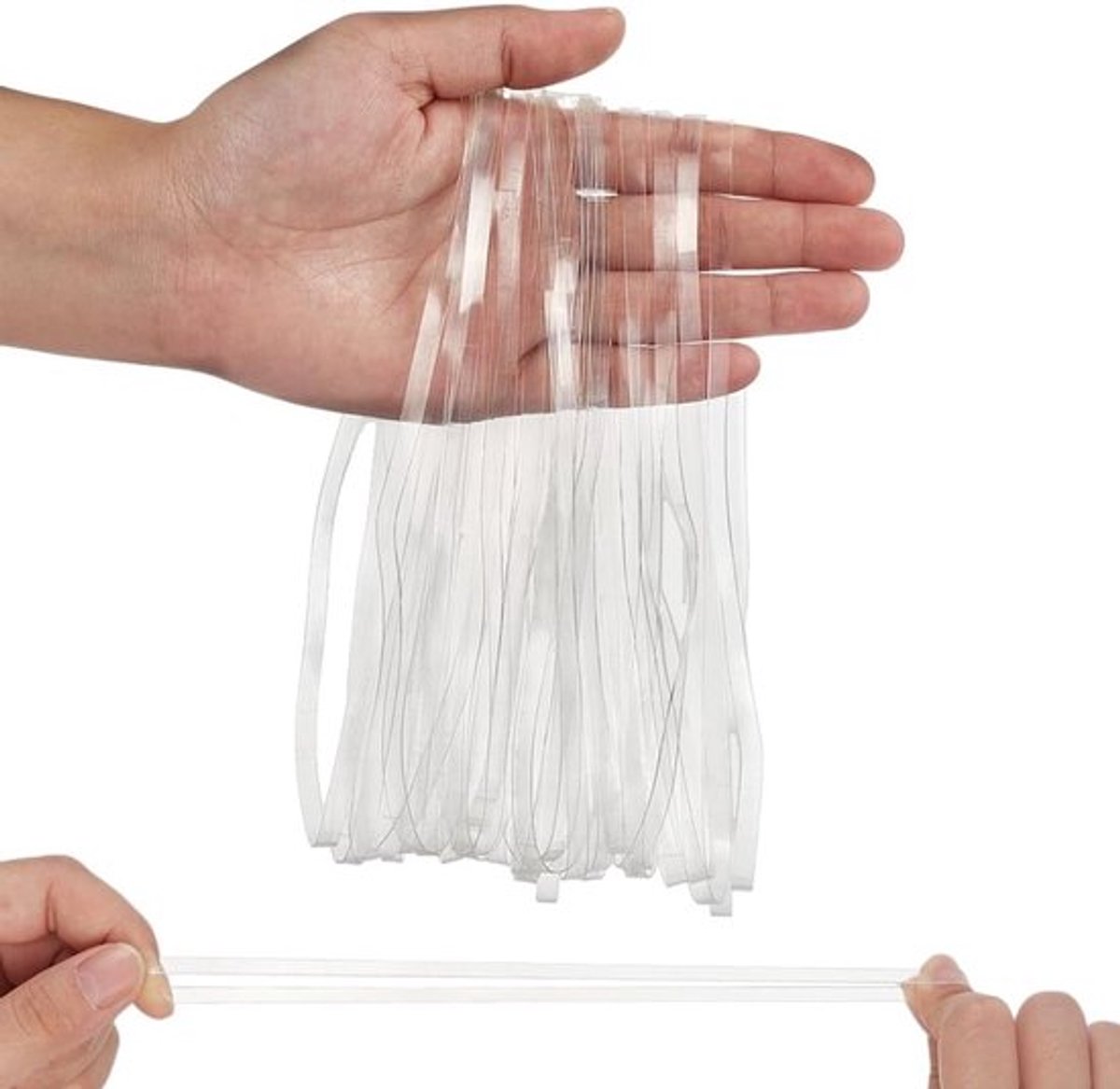 Grote Transparante Rubberbanden van 7,5 inch - Elastische Weerstandsbanden voor Kunst, Documenten en Kantoorbenodigdheden