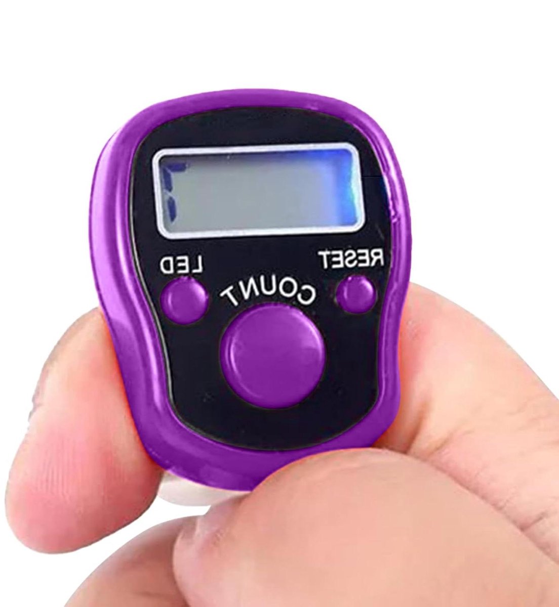 Digitale Vingerteller - Elektronische Handteller Clicker - Activiteiten Tellen - Resetbaar Digitaal Display - 14 x 4 x 4 cm