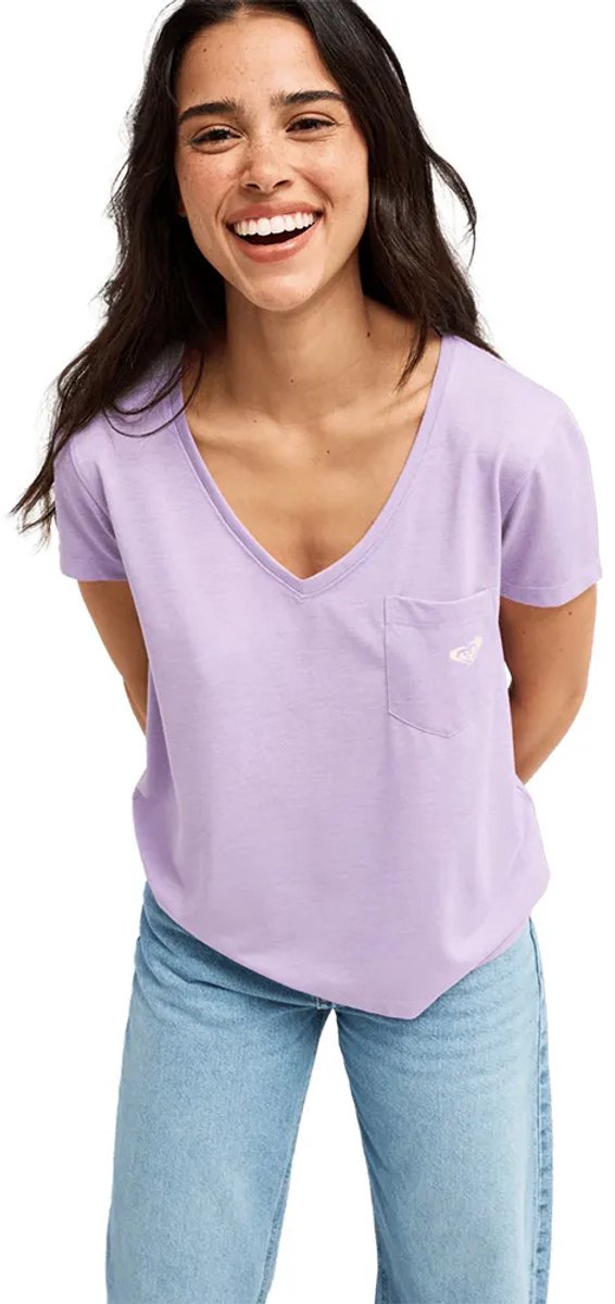 Roxy Laguna T-shirt Met Korte Mouwen L Vrouw Vitola