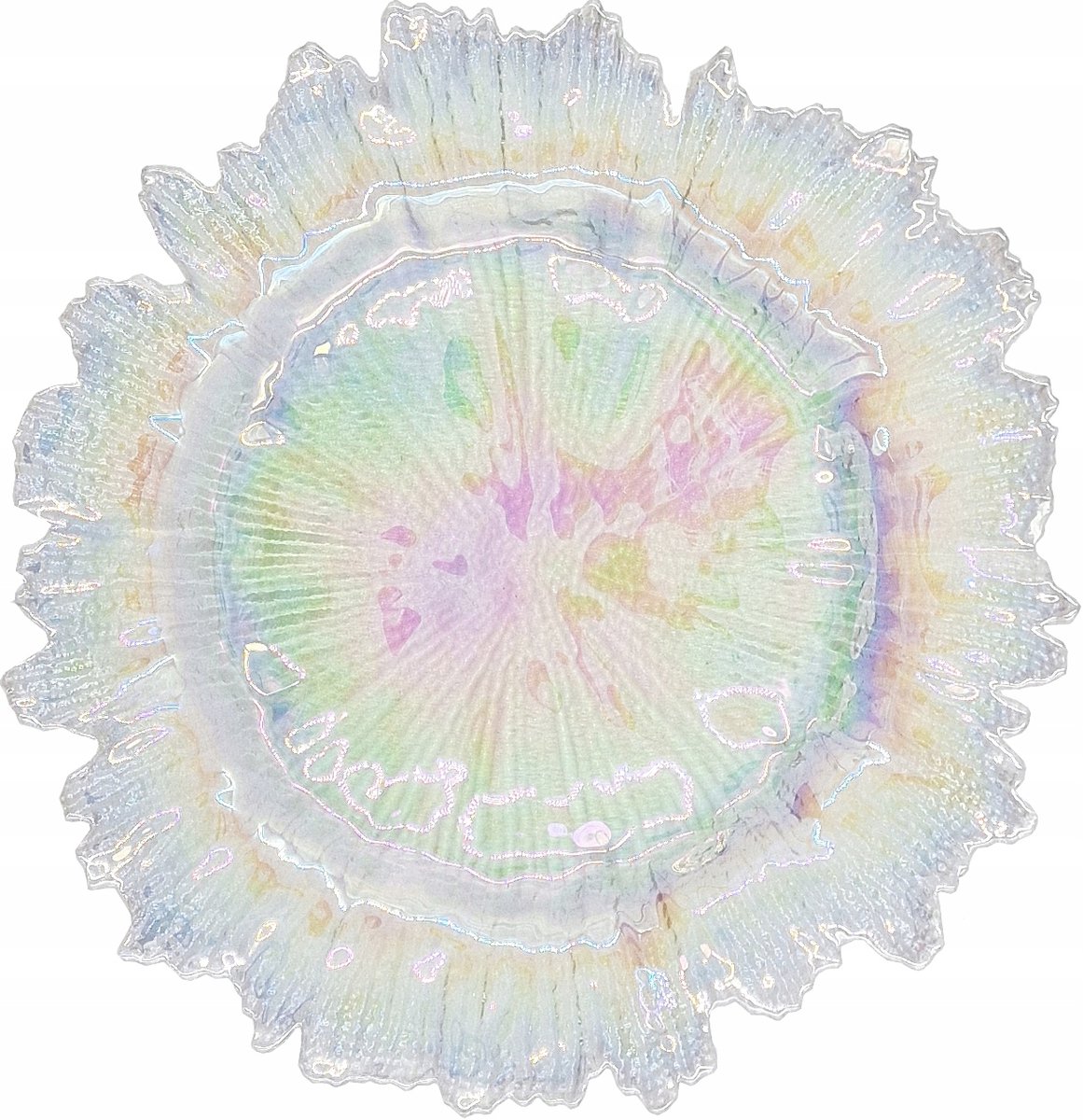 Decoratieve Glazen Onderzetter Ø 35 cm - Goudkleurig