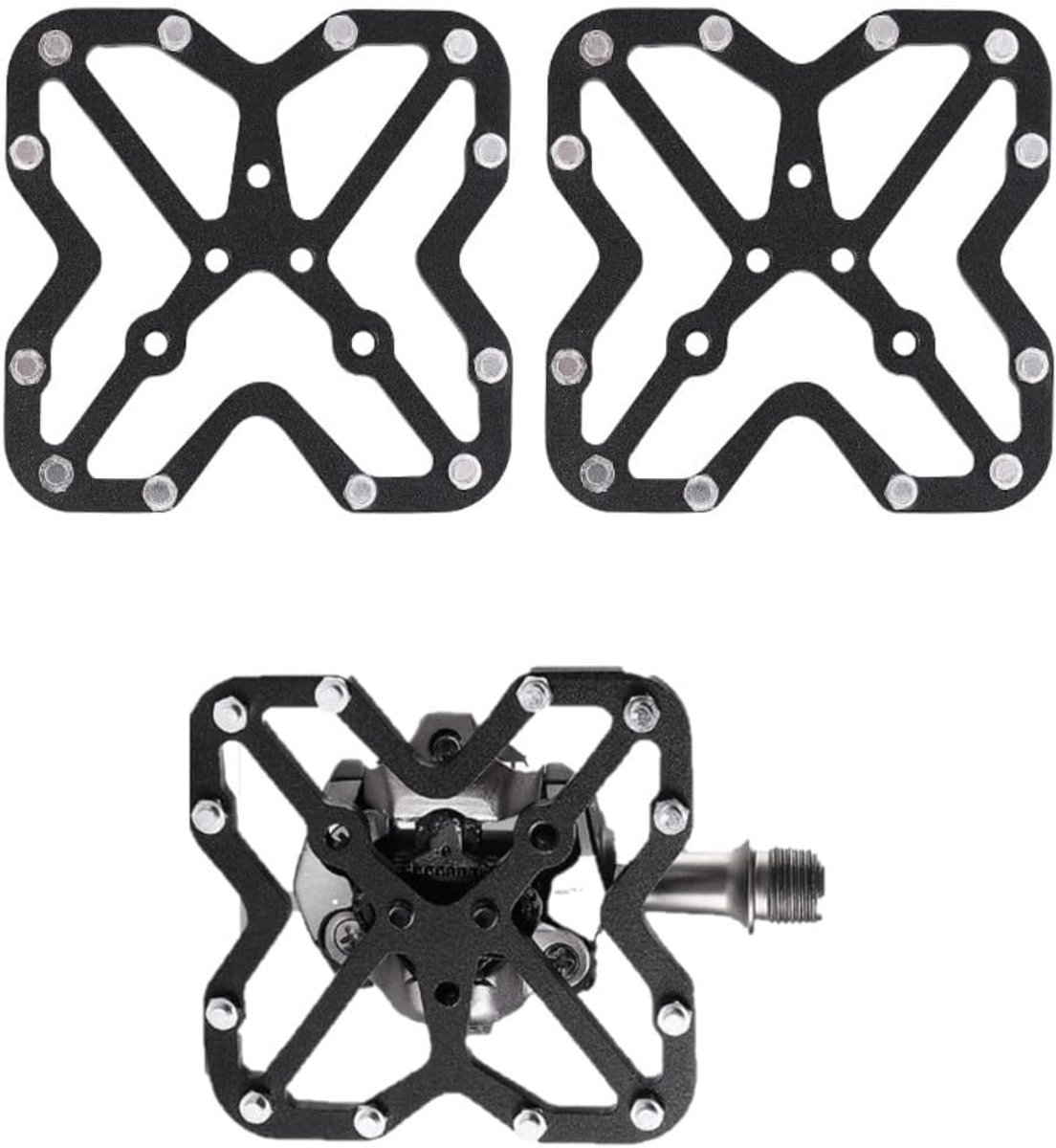 Fietspedalen aluminiumlegering pedaaladapter anti-slip pedalen voor racefiets mountainbike