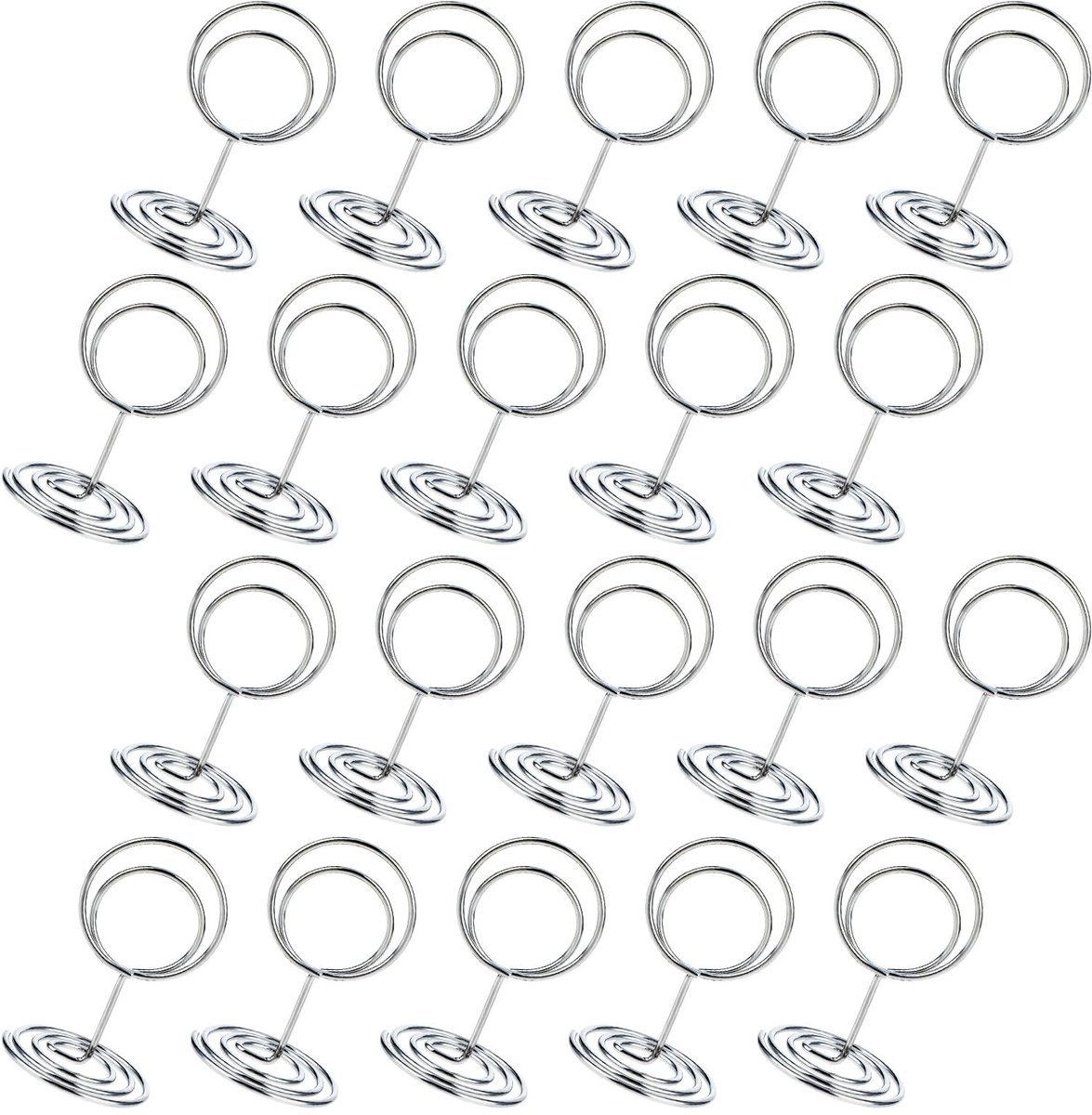 Solidchoice - Set van 20 Mini Tafel Nummerhouders voor Feesten