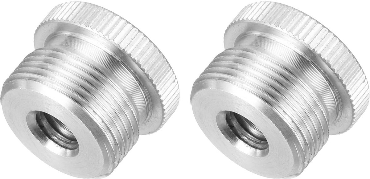 Solidchoice - Microfoonstandaard Adapter Aluminium 1/4 Inch naar 5/8 Inch 2 Stuks
