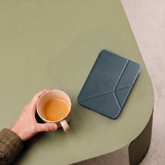 imoshion Ereader Cover / Hoesje Geschikt voor Kobo Libra Colour - imoshion Origami Bookcase e-reader - Donkergroen van iMoshion — afbeelding 3