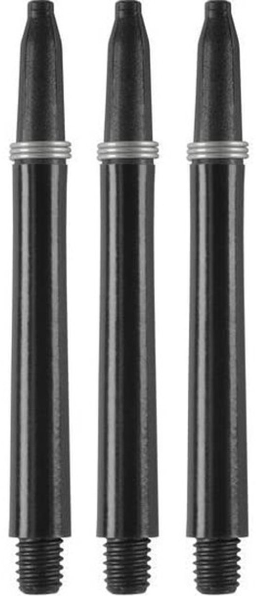 Solidchoice - Darts Schachten en Flights Set - Zwart - Medium
