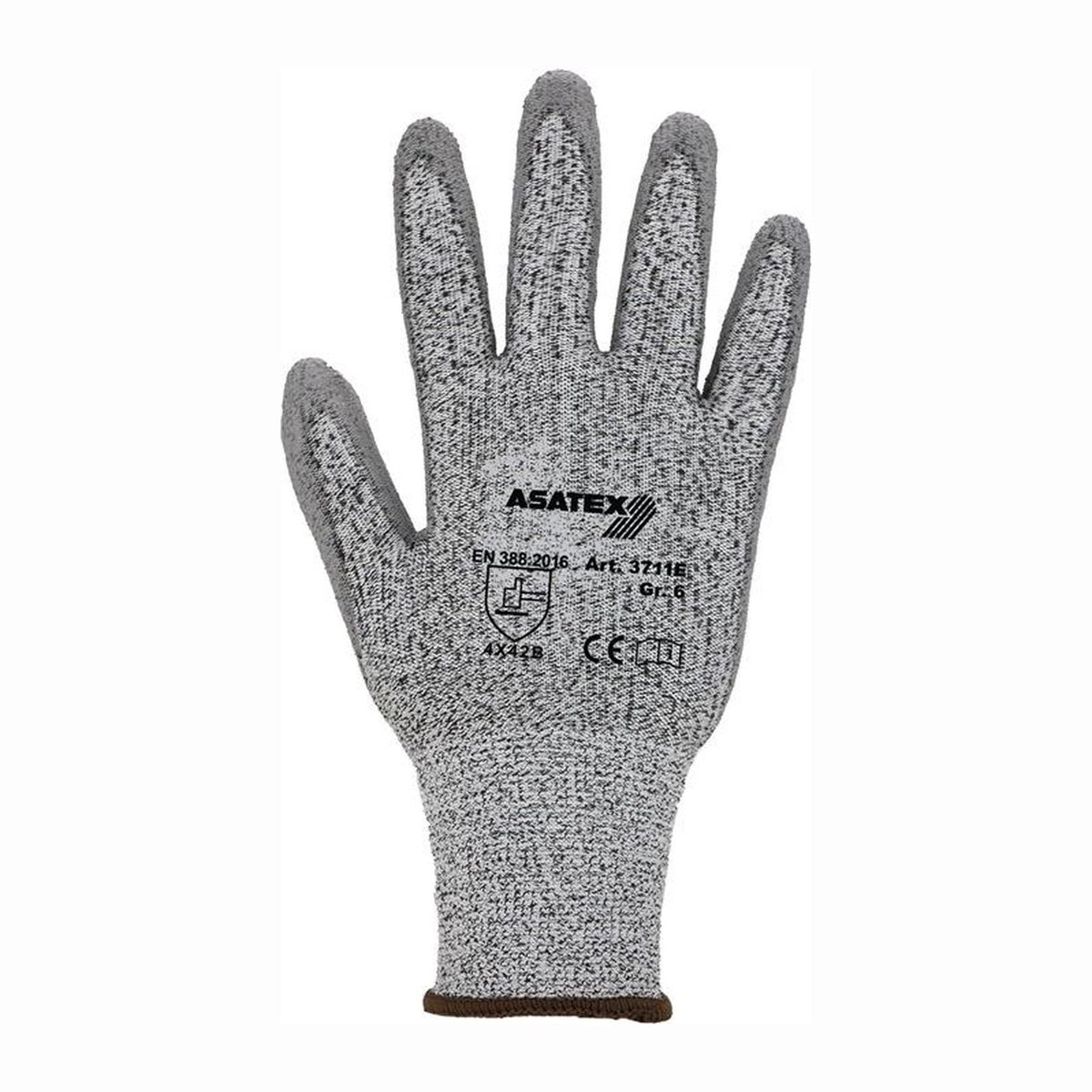 ASATEX snijbestendige handschoenen grijs/grijs snijweerstandsniveau B maat 7 - 3711E/7