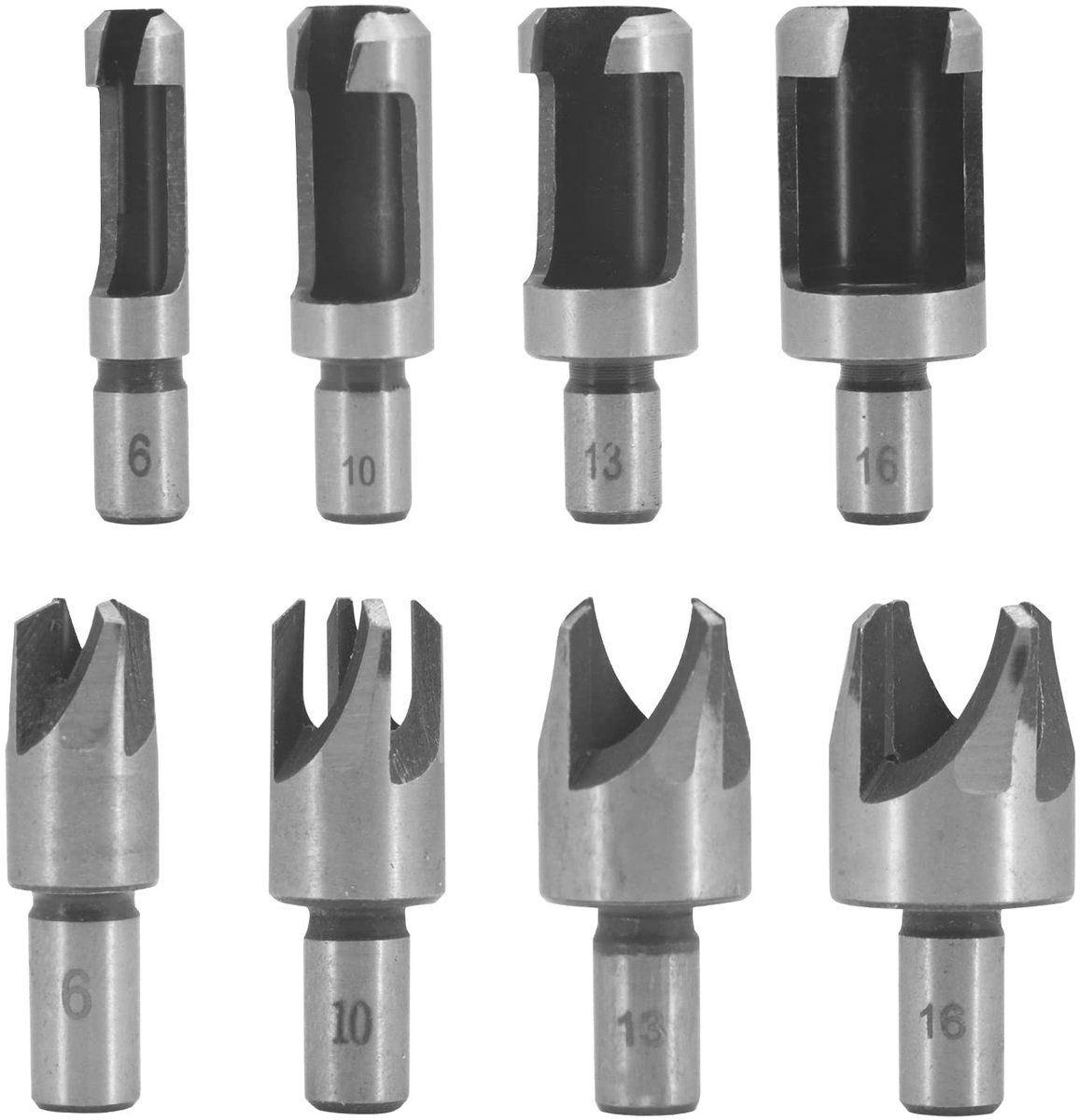 Solidchoice - Houten Dowel Cutter Set met 8 Stuks voor Houtbewerking