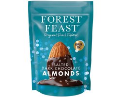 Forest Feast gezouten amandelen omhult met pure chocolade, 120 g