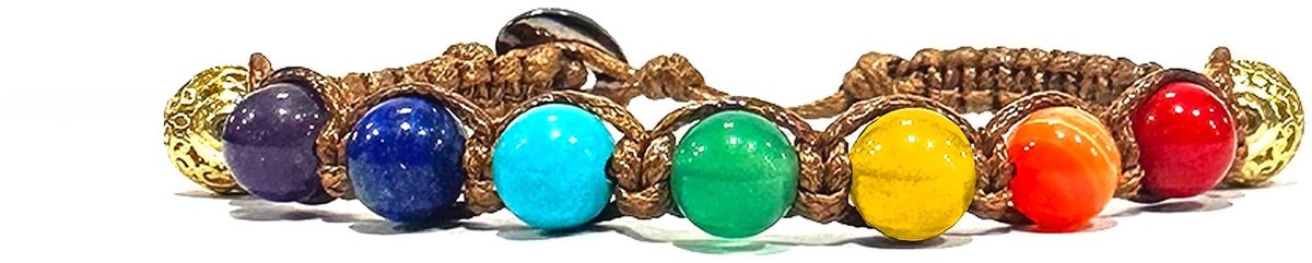 Solidchoice - Tibetaanse 7 Chakra Armband met Katoenen Koord
