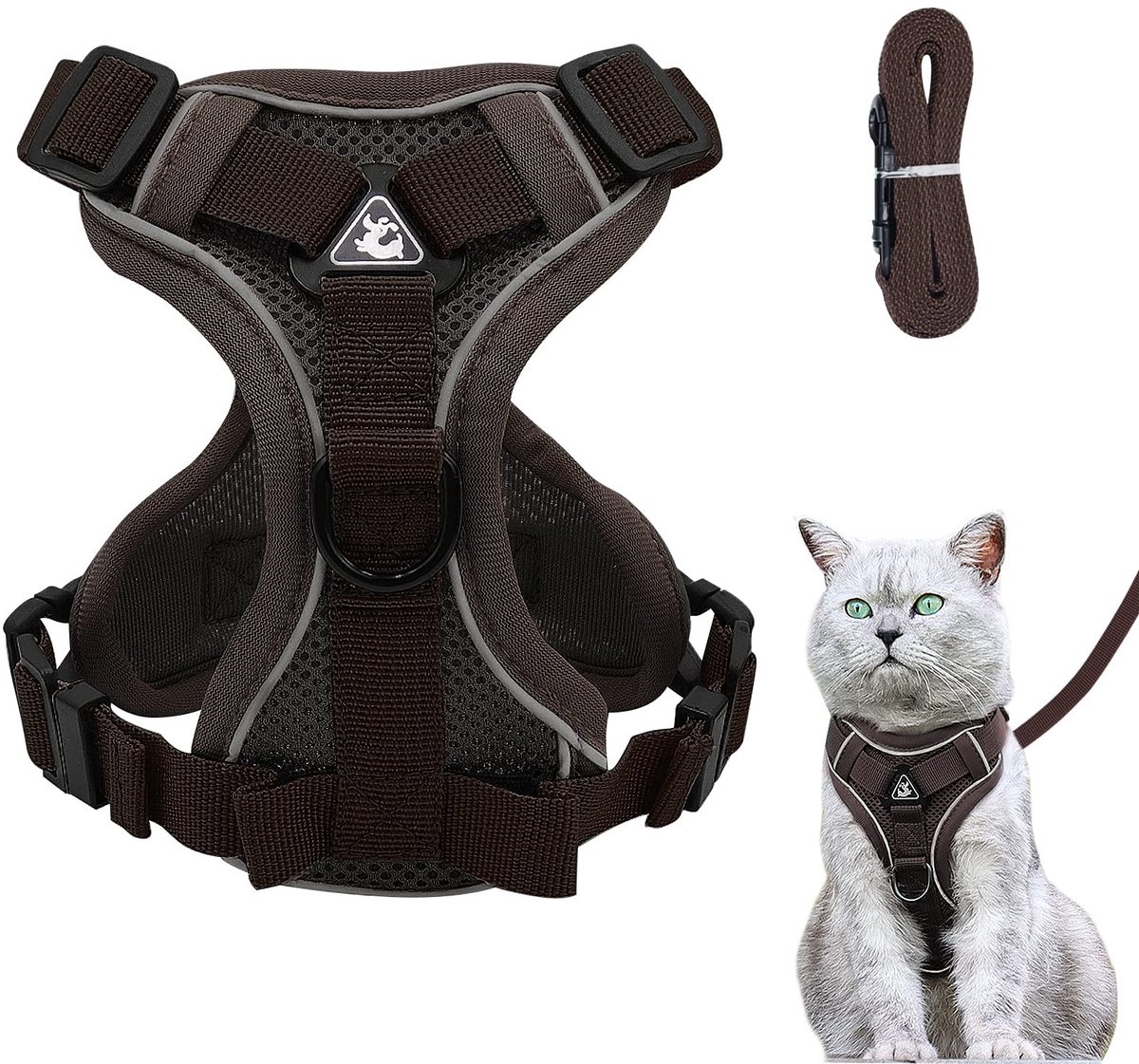 Solidchoice - Verstelbaar Kattenharnas met Leash voor Comfortabele Wandeling