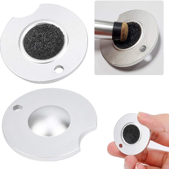 Solidchoice - Pool Cue Tip Shaper met Ronde Metaal Schuuroppervlakte — afbeelding 3