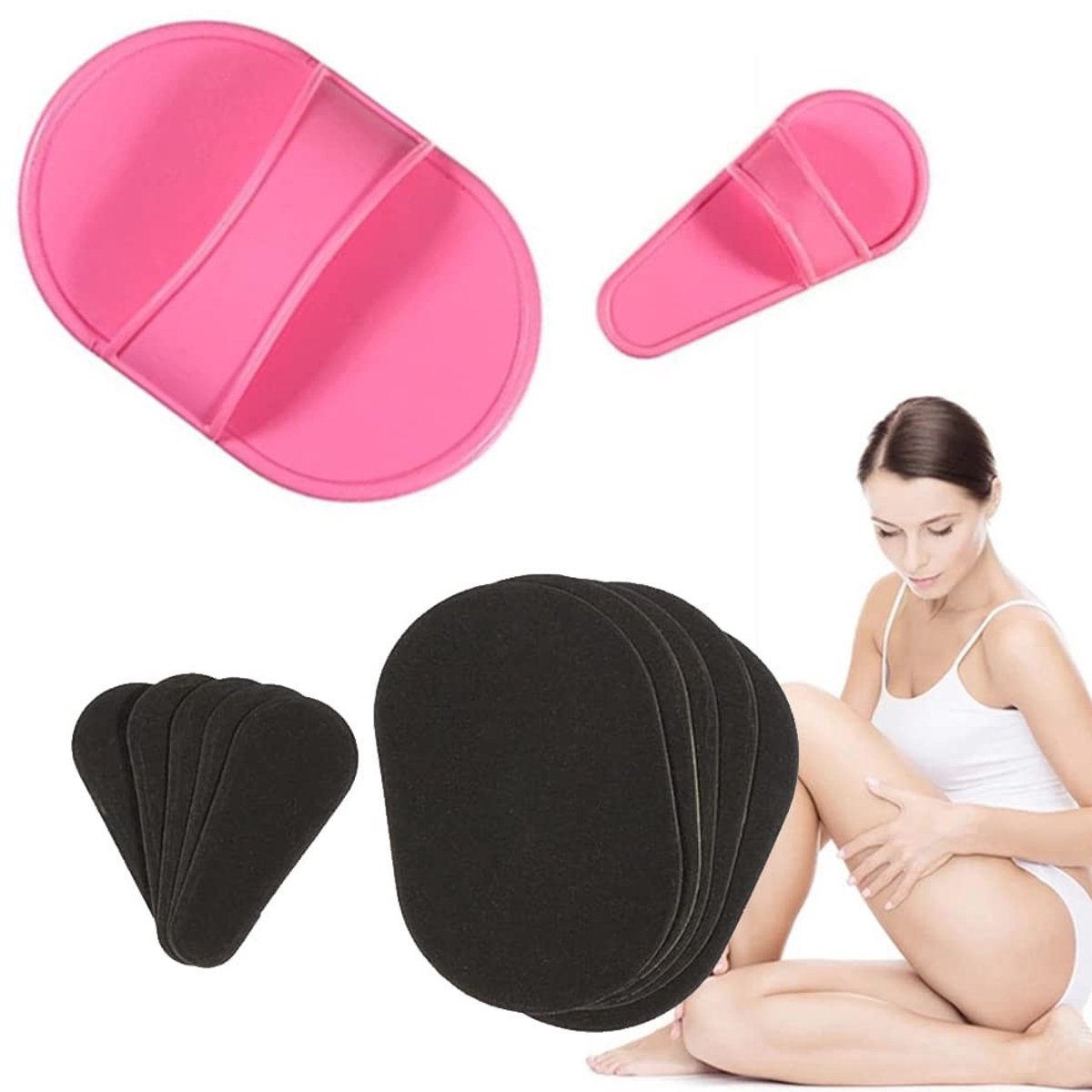 Solidchoice - Set van 10 Ontharingspads en Handschoenen voor Gezonde Huidverzorging